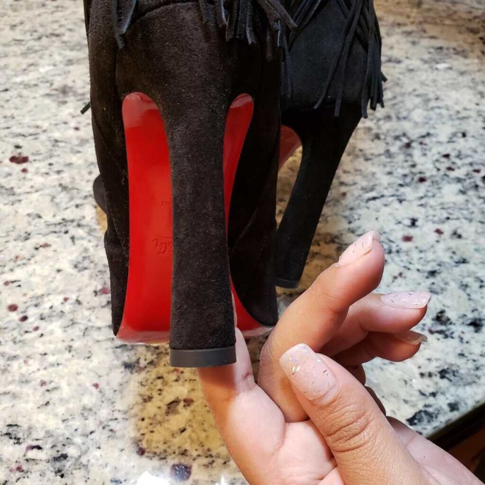 NEW Christian Louboutin Boot Lionne Suede Boot - Picture 6 of 13